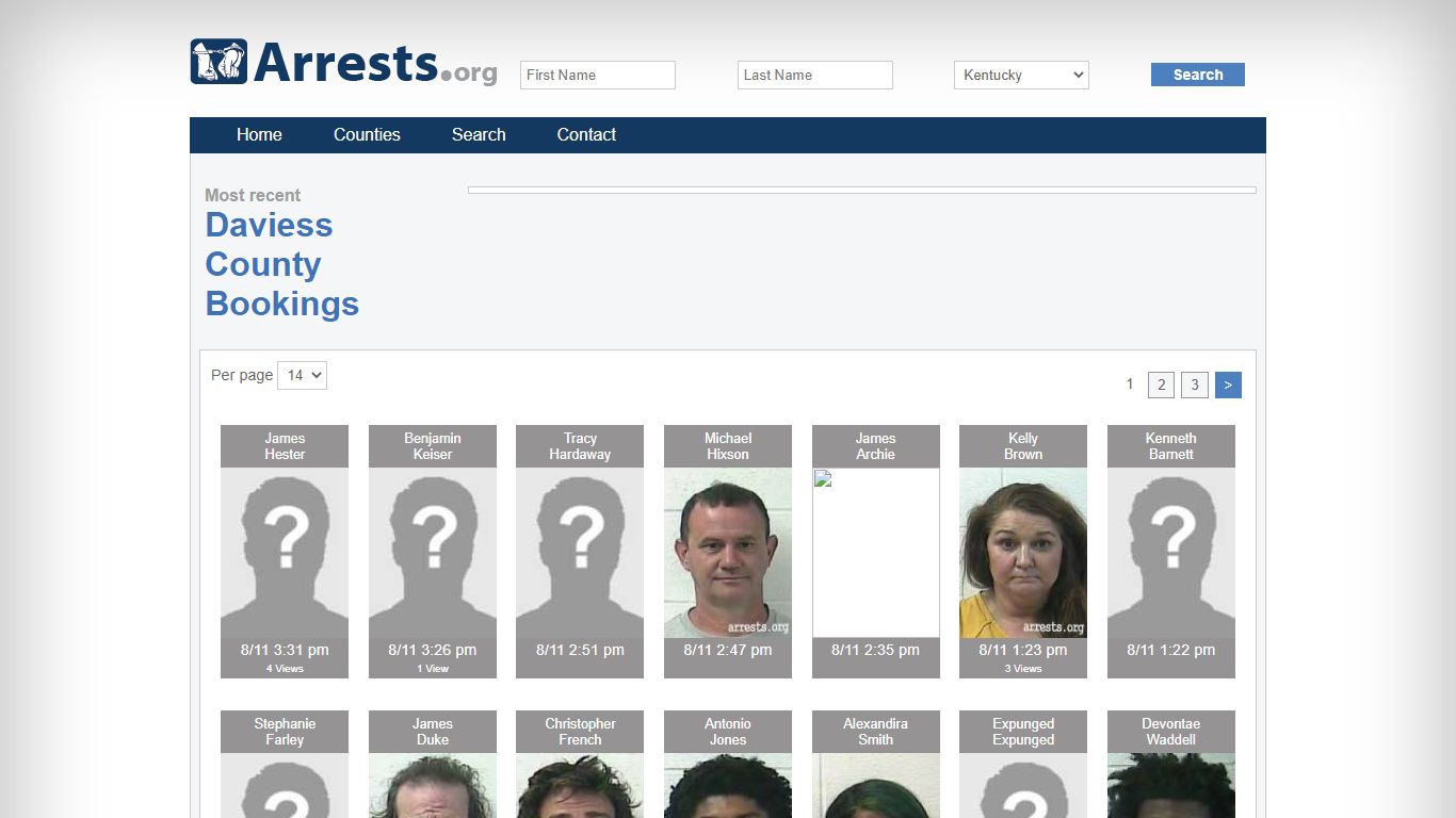 Daviess County Arrests and Inmate Search